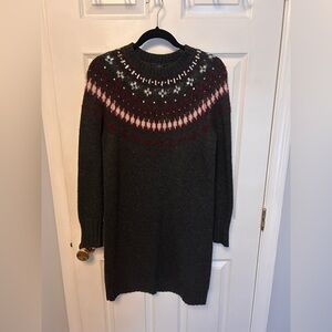 J. Crew fair isle sweater dress - size S